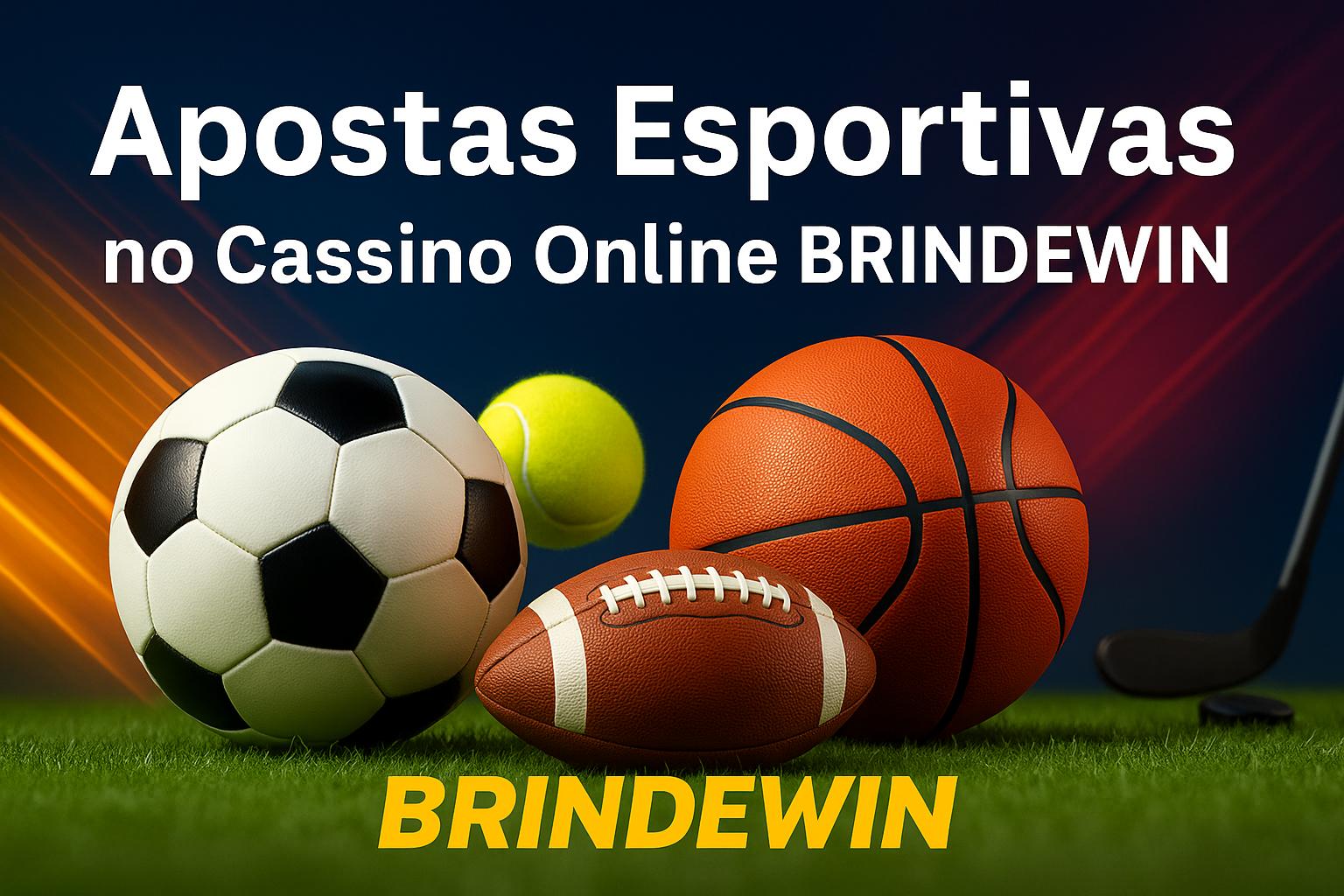 Aposte em apostas esportivas no cassino online BRINDEWIN