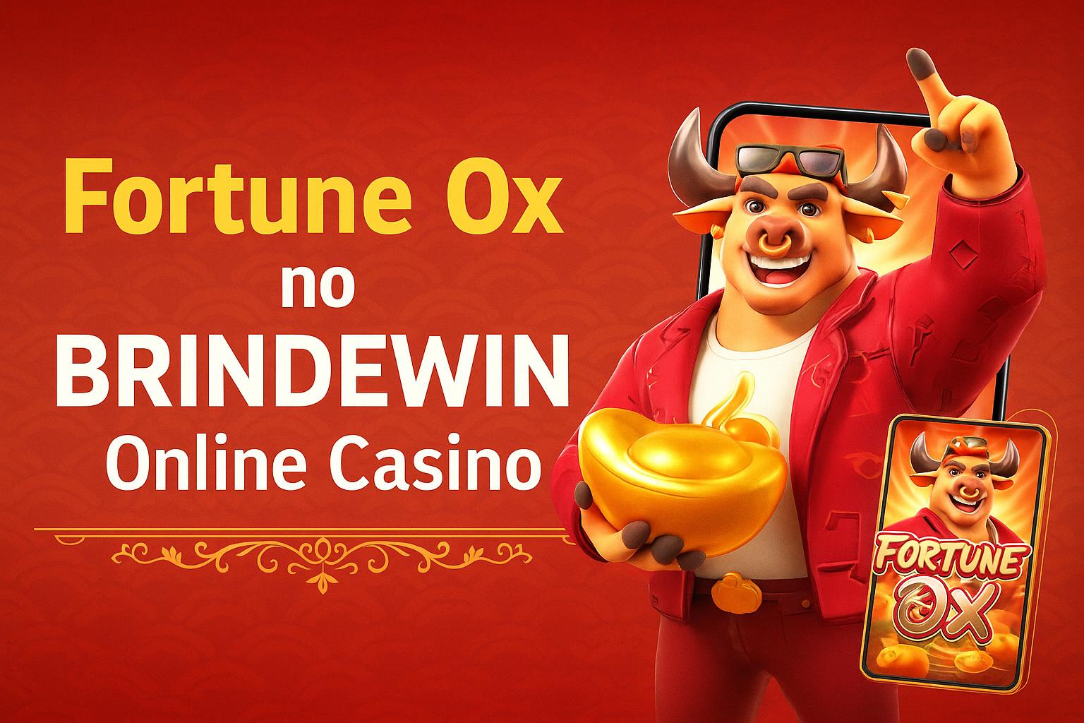 Fortune Ox no BRINDEWIN - Aposte Agora e Reivindique Seus Ganhos